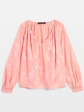 Women's Peach Peasant Blouse